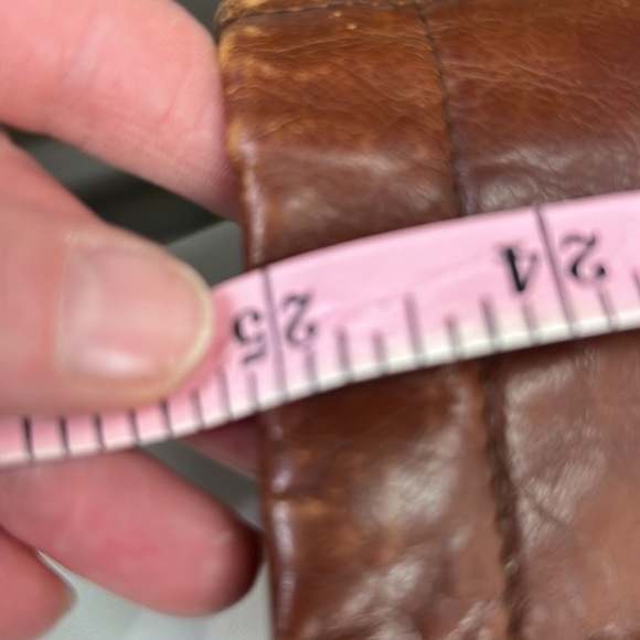 Men's Vintage Boss Brown Leather Full Zip Jacket with Detachable Collar - Picture 11 of 14